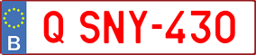 Trailer License Plate